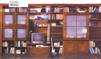 Nameštaj od trešnjinog drveta - biblioteke 5