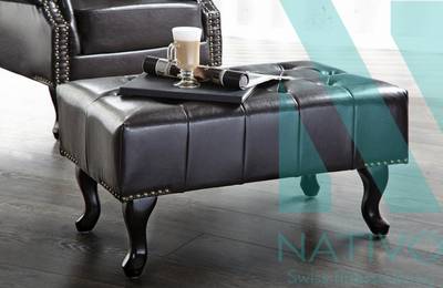 Tabure CHESTERFIELD DARK COFFEE
