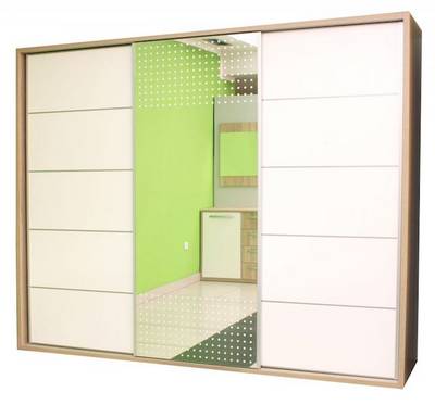 Klizni plakar Comfort 2294x2850x655-3K-sonoma-belo