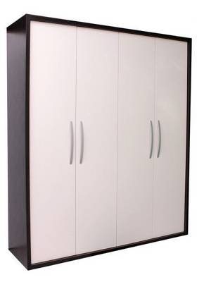 Plakar Comfort na šarke 2294x1936x655/4K korpus wenge-front belo