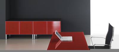 Staklena komoda Grafica Manager 01