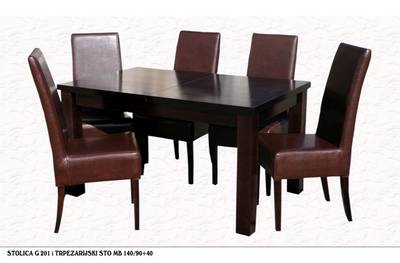 Stolica G 201 i Trpezarijski sto MB 140-90+40