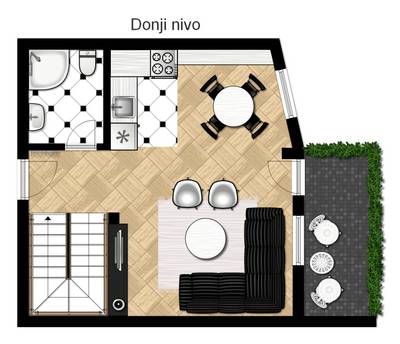 Uređenje dupleksa za mladi bračni par