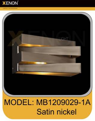 LAMPA ZIDNA MB1209029-1A Satin nickel