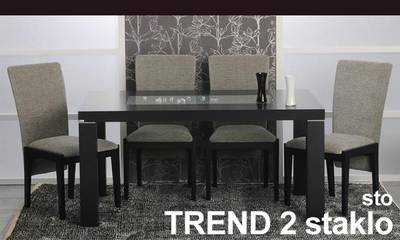 Trpezarijski sto Trend 2 staklo