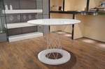 Arti Trpezarijski sto A2028X fi 1200x750mm beli