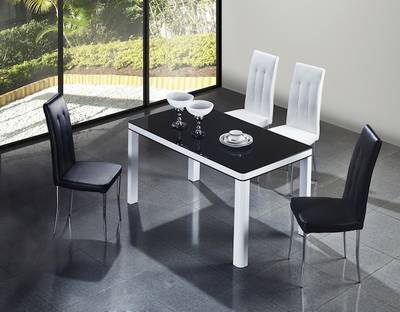 Trpezarijski sto DT-2259 beli - belo staklo