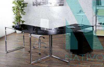 Kancelarijski Sto CORNER BLACK