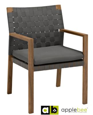 Baštenska stolica Square teak/pvc