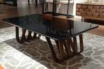 Klub sto C2100L 1300x700x395mm crno staklo