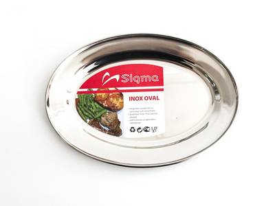 Inox oval  OV 45 cm