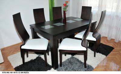 Trpezarijski sto MB140-40 - stolica G400